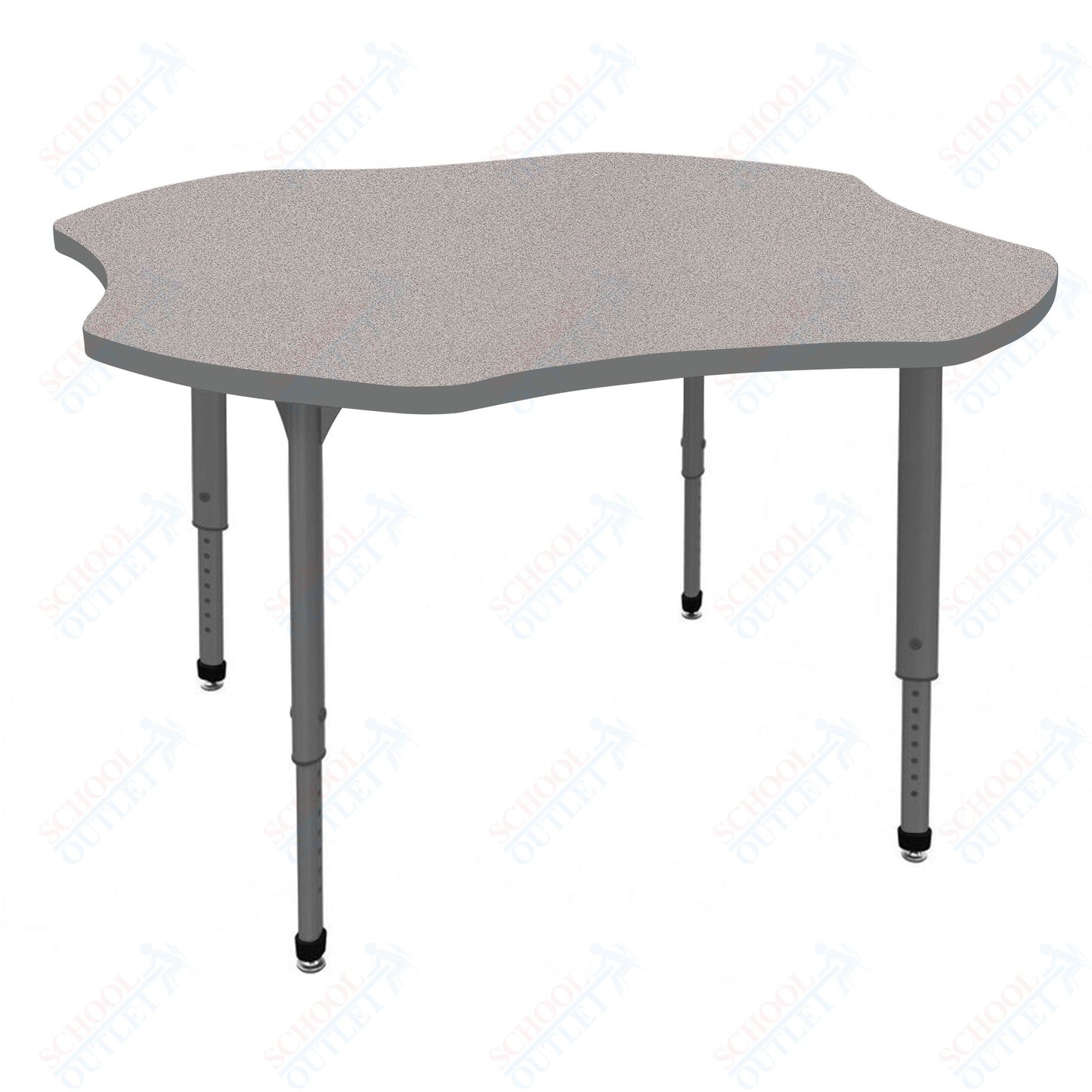 Marco Apex Series 48" Clover School Activity Table Adjustable Height 21"-30" (38-2265-MA)