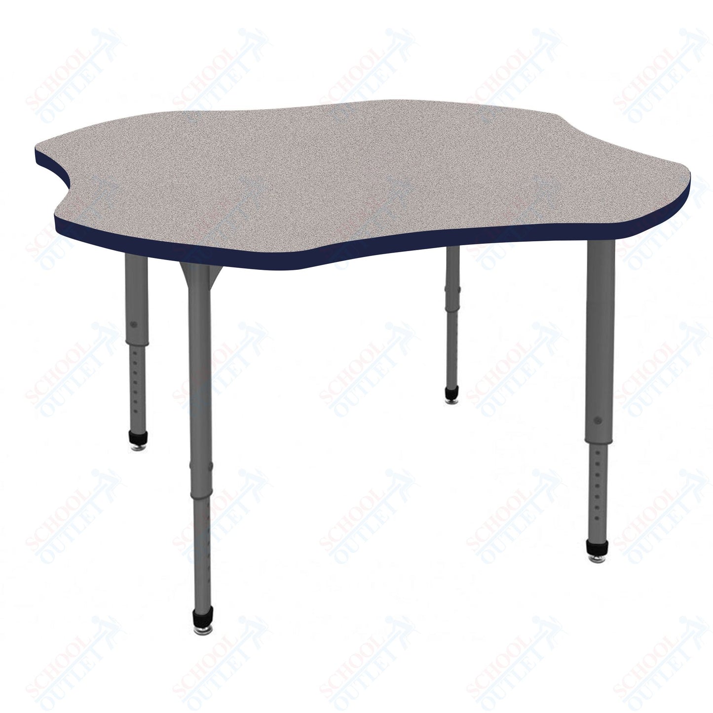 Marco Apex Series 48" Clover School Activity Table Adjustable Height 21"-30" (38-2265-MA)