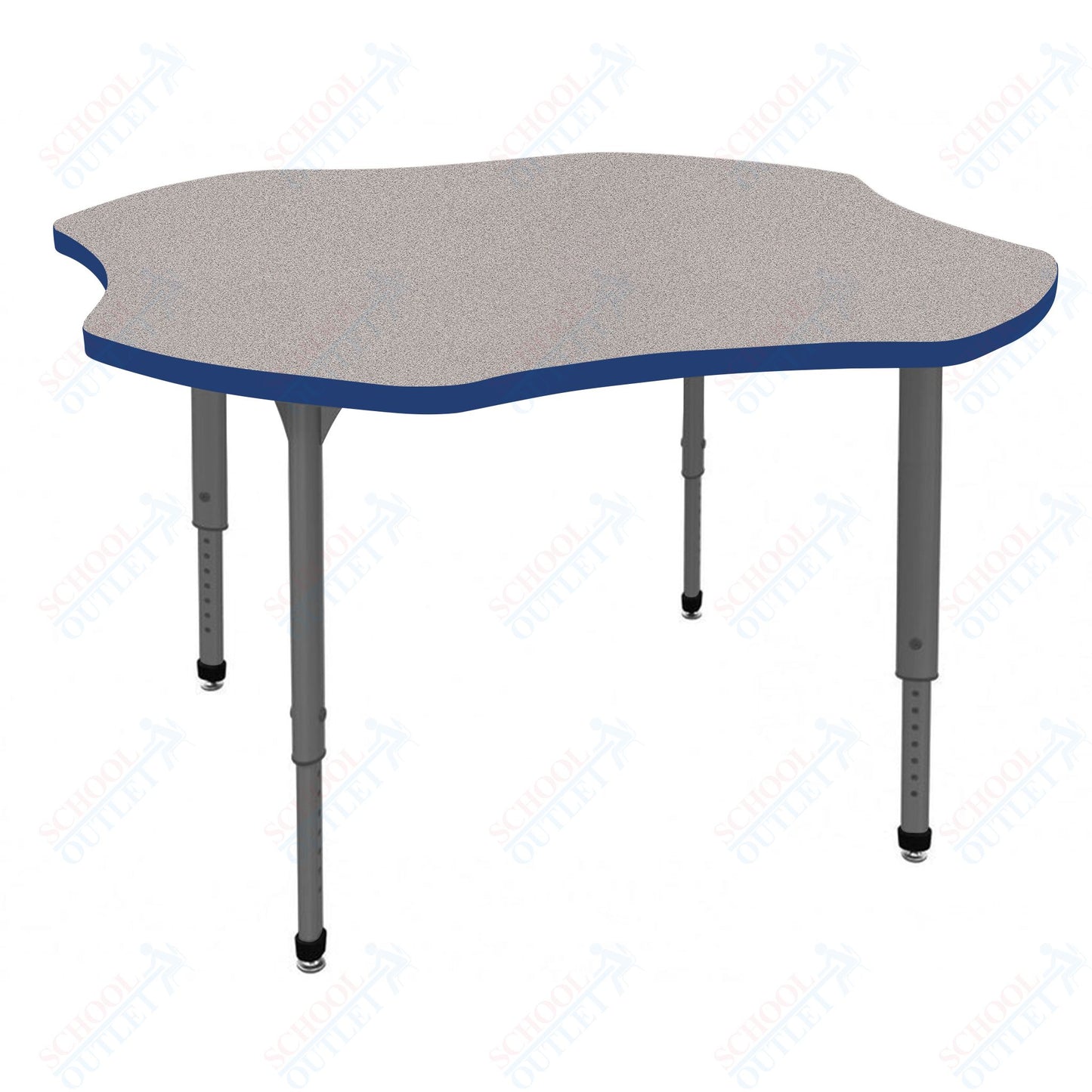 Marco Apex Series 48" Clover School Activity Table Adjustable Height 21"-30" (38-2265-MA)