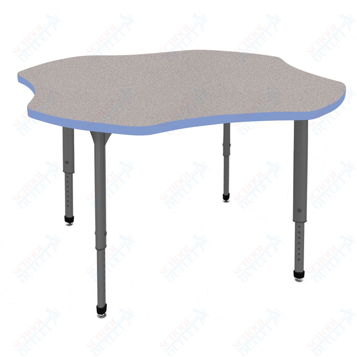 Marco Apex Series 48" Clover School Activity Table Adjustable Height 21"-30" (38-2265-MA)