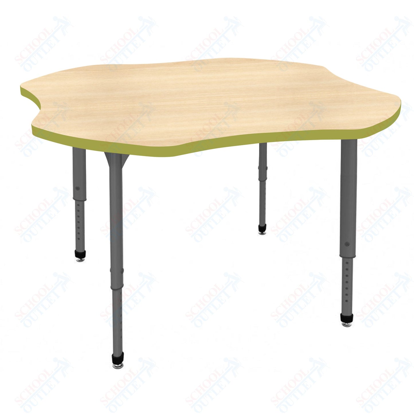 Marco Apex Series 48" Clover School Activity Table Adjustable Height 21"-30" (38-2265-MA)