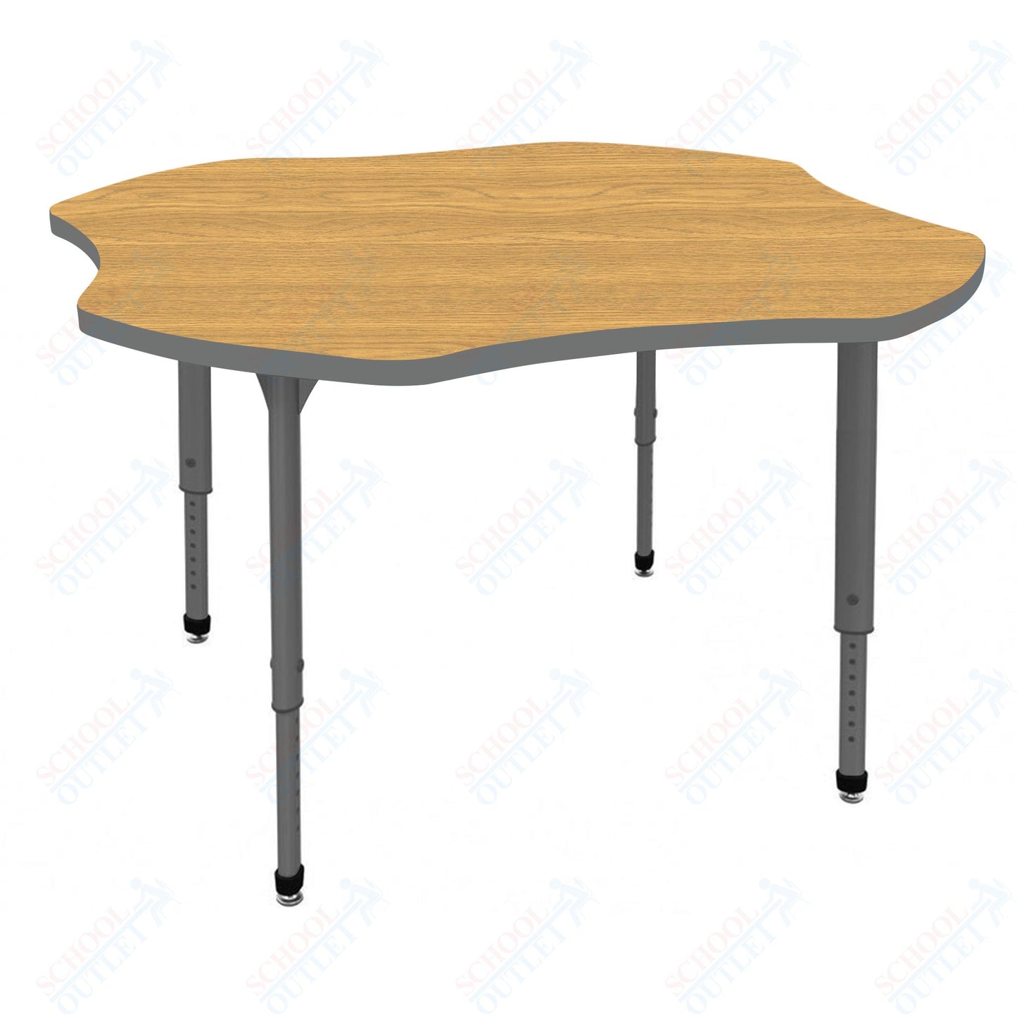 Marco Apex Series 48" Clover School Activity Table Adjustable Height 21"-30" (38-2265-MA)