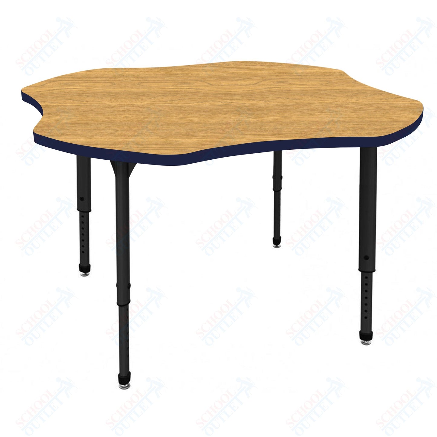 Marco Apex Series 48" Clover School Activity Table Adjustable Height 21"-30" (38-2265-MA)