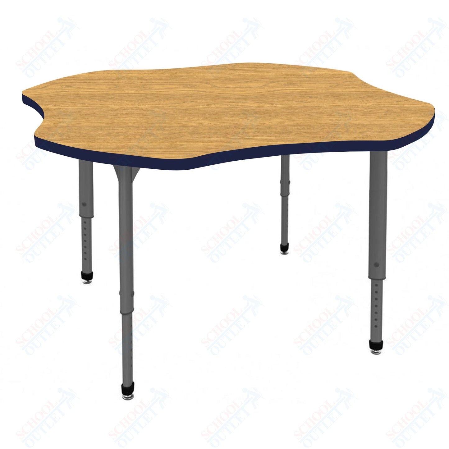 Marco Apex Series 48" Clover School Activity Table Adjustable Height 21"-30" (38-2265-MA)