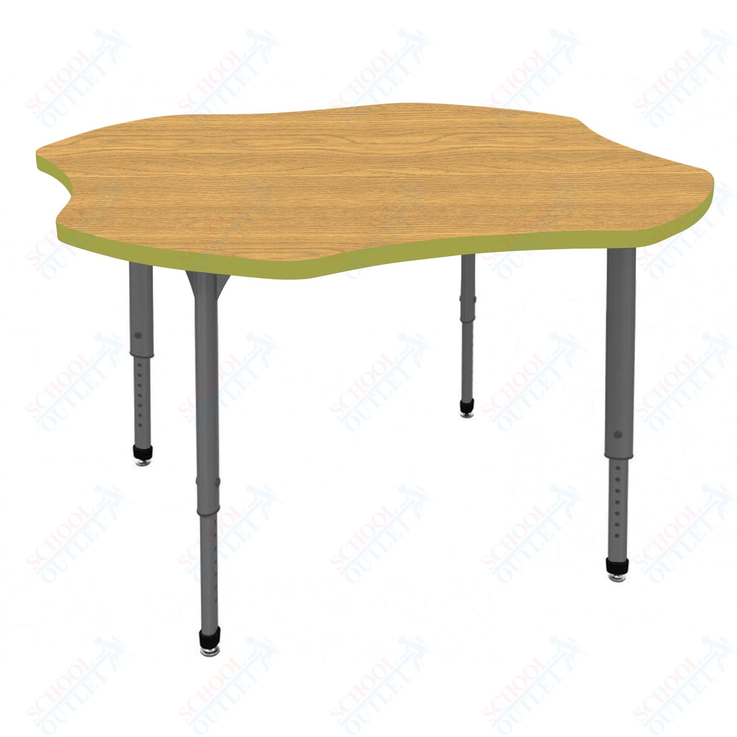 Marco Apex Series 48" Clover School Activity Table Adjustable Height 21"-30" (38-2265-MA)