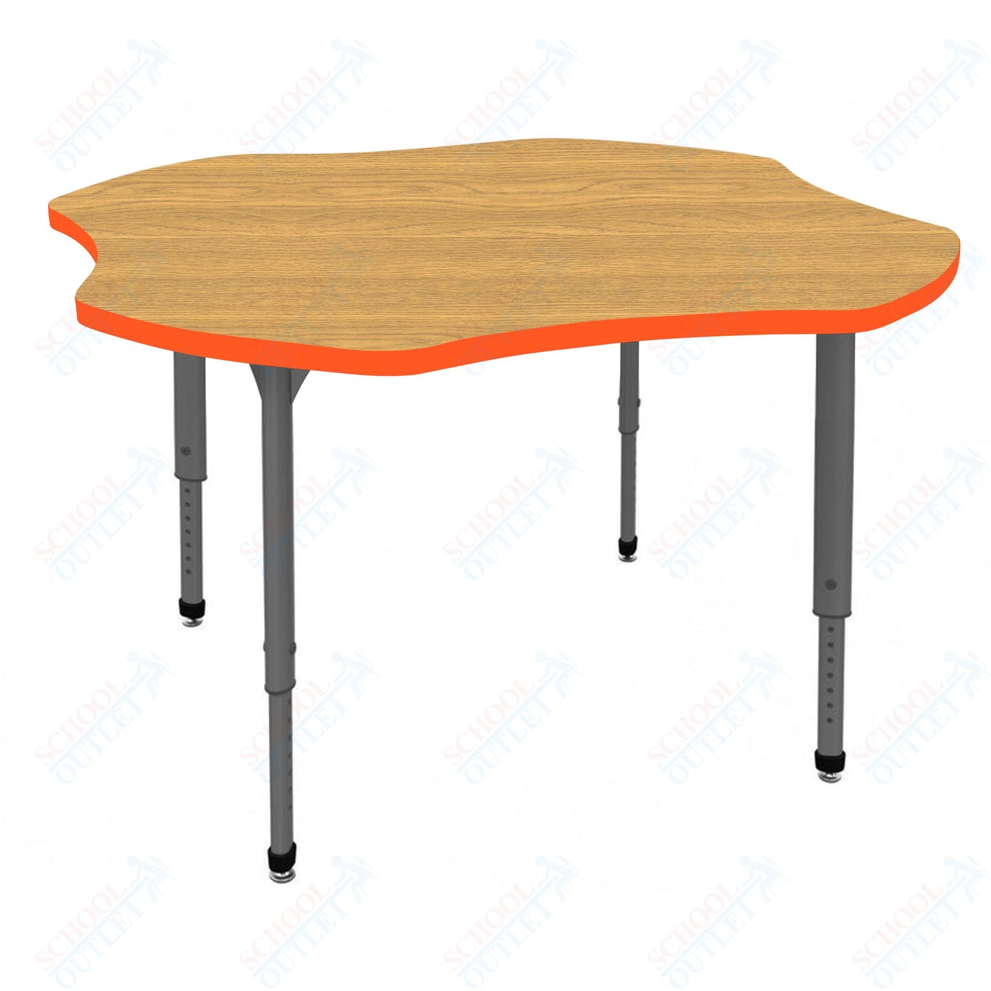 Marco Apex Series 48" Clover School Activity Table Adjustable Height 21"-30" (38-2265-MA)