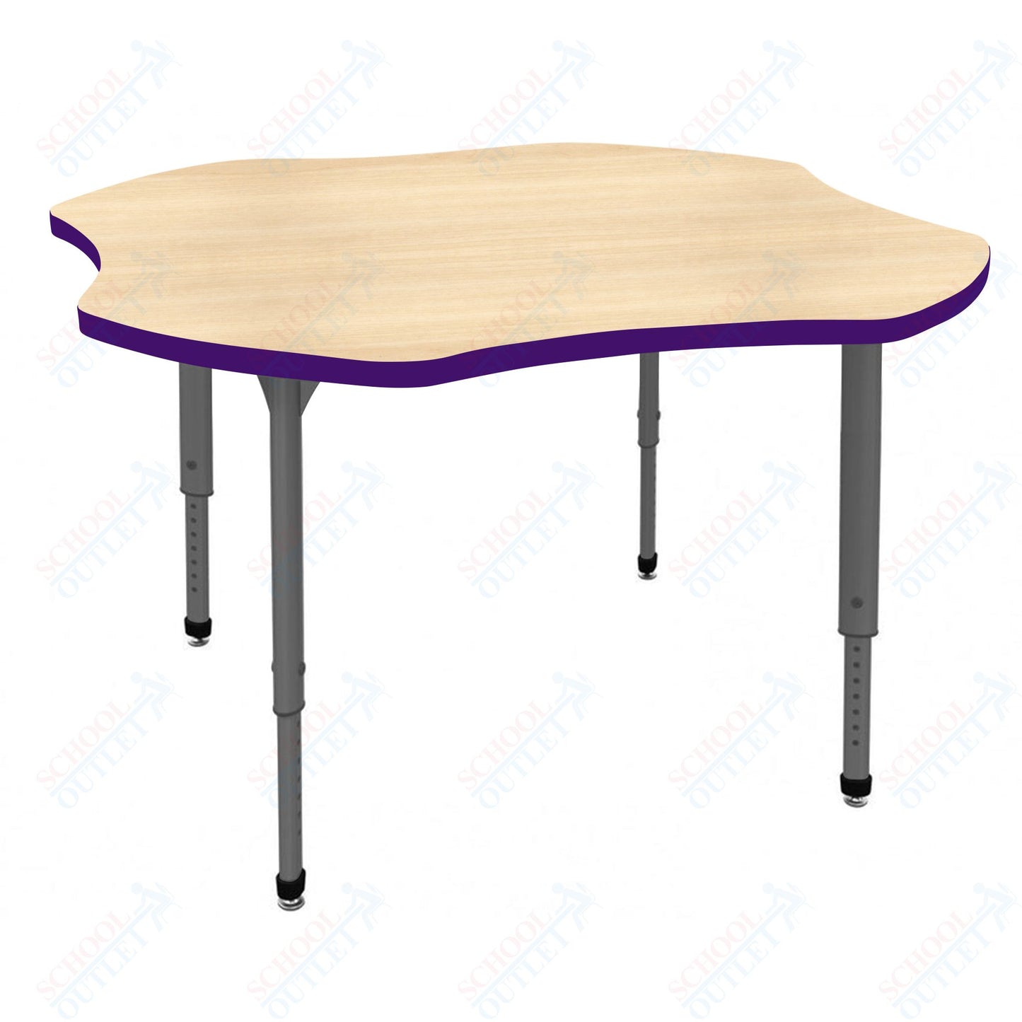 Marco Apex Series 48" Clover School Activity Table Adjustable Height 21"-30" (38-2265-MA)