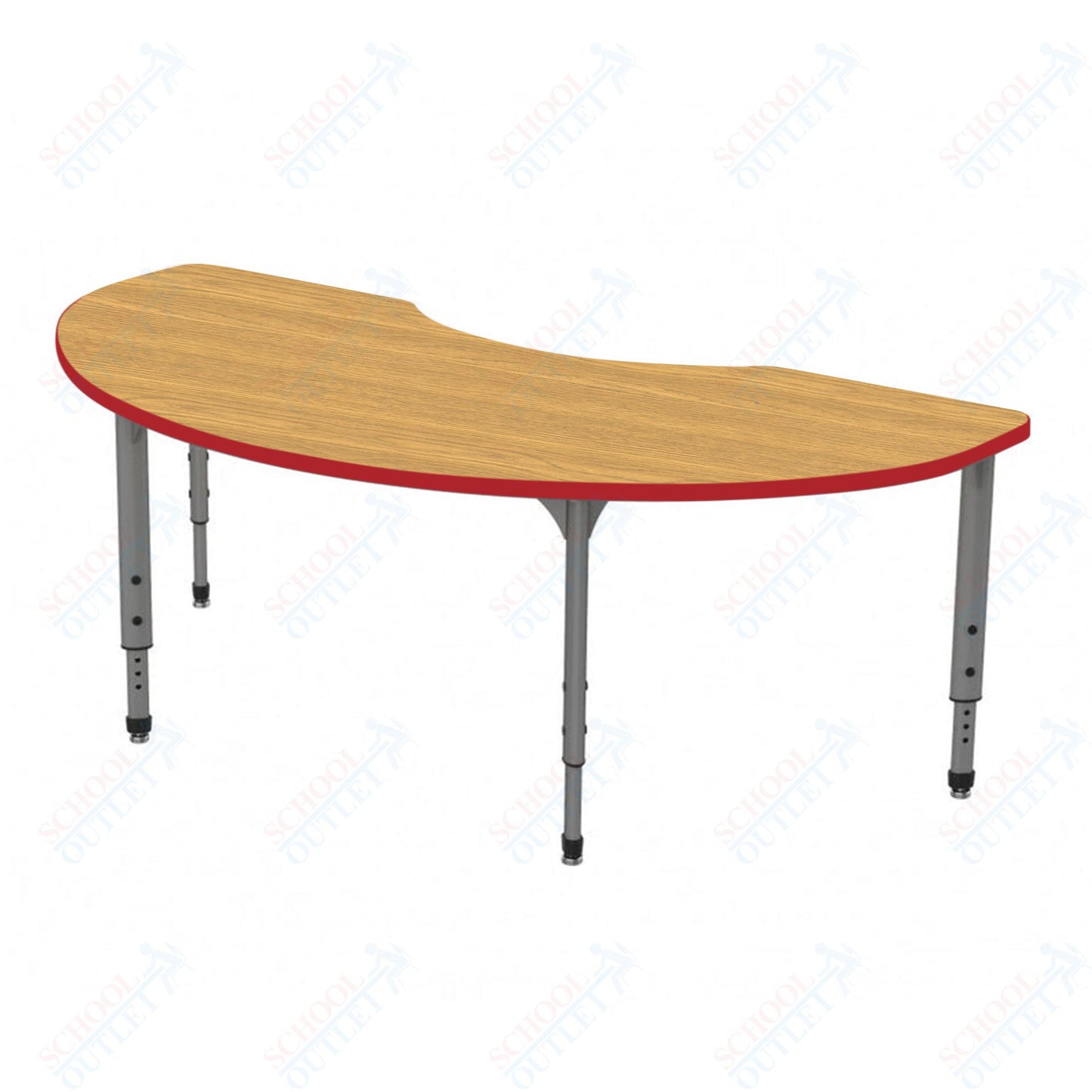 Marco Apex Series Kidney School Activity Table 36" x 72" Adjustable Height 21"-30" (38-2267-MA)