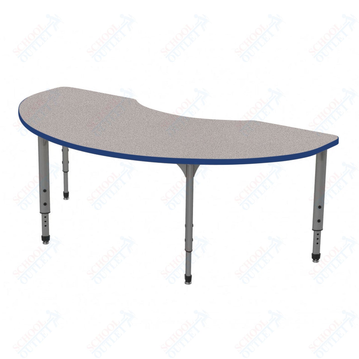 Marco Apex Series Kidney School Activity Table 36" x 72" Adjustable Height 21"-30" (38-2267-MA)