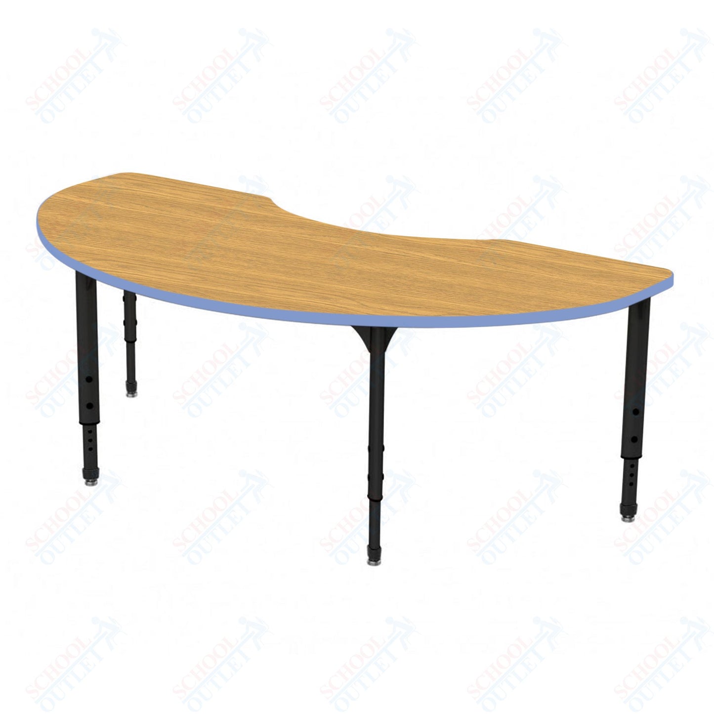 Marco Apex Series Kidney School Activity Table 36" x 72" Adjustable Height 21"-30" (38-2267-MA)