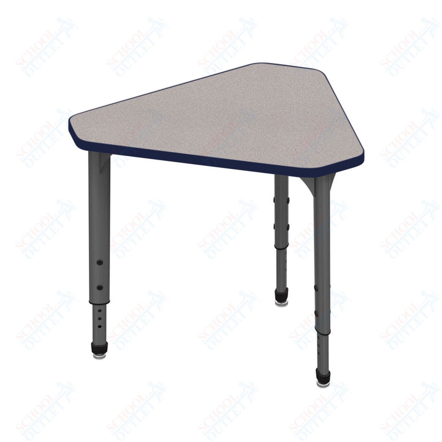 Marco Apex Series Gem Collaborative Student Desk 29.75" x 33.5" Adjustable Height 21"-30" (38-2271-MA)