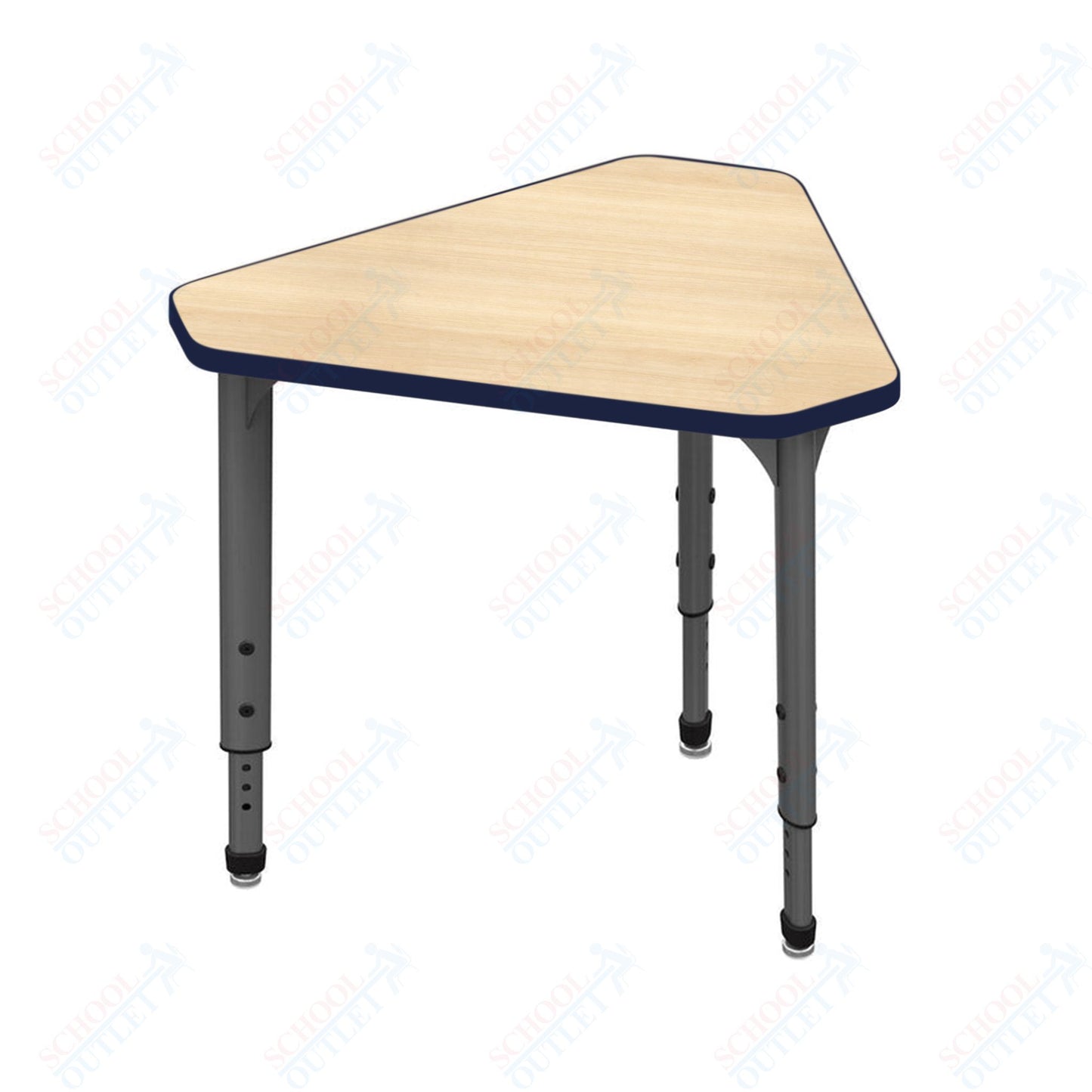 Marco Apex Series Gem Collaborative Student Desk 29.75" x 33.5" Adjustable Height 21"-30" (38-2271-MA)