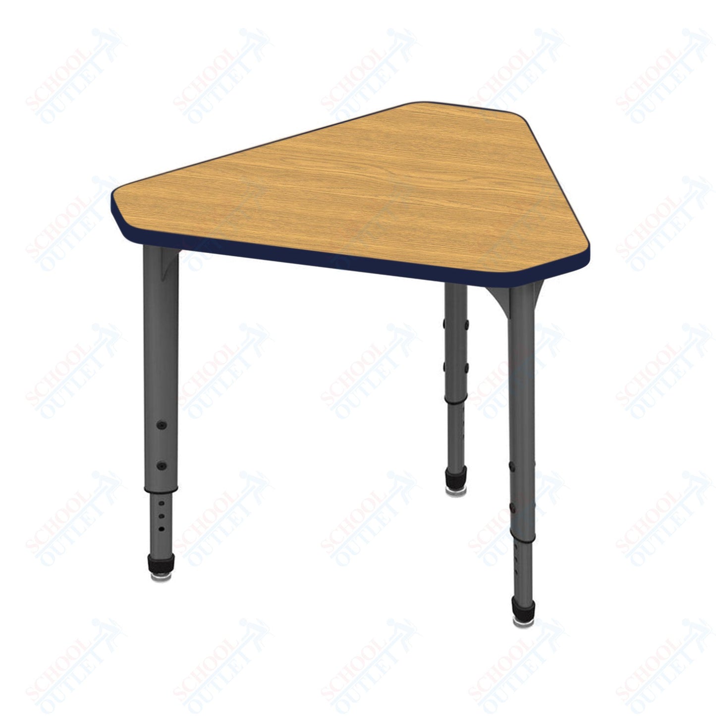 Marco Apex Series Gem Collaborative Student Desk 29.75" x 33.5" Adjustable Height 21"-30" (38-2271-MA)