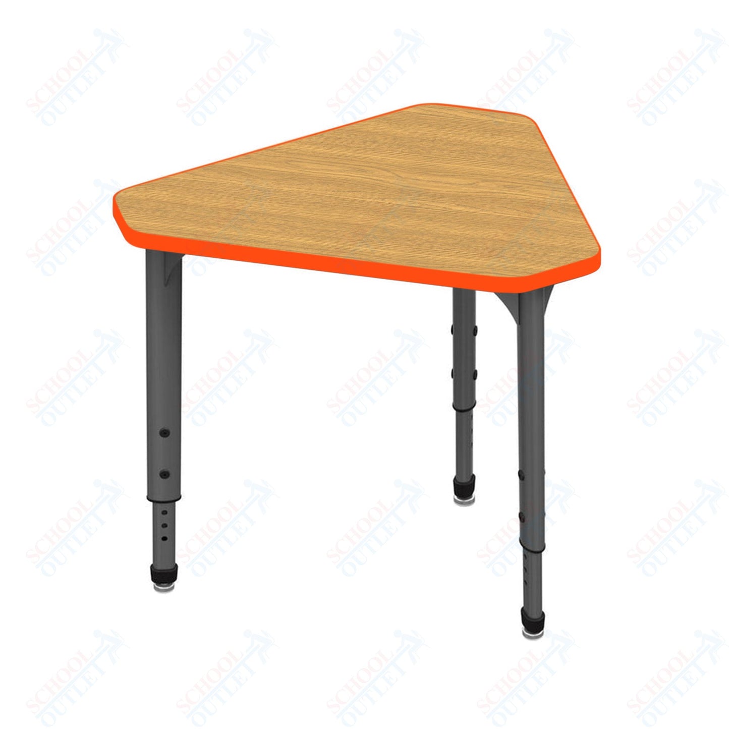 Marco Apex Series Gem Collaborative Student Desk 29.75" x 33.5" Adjustable Height 21"-30" (38-2271-MA)