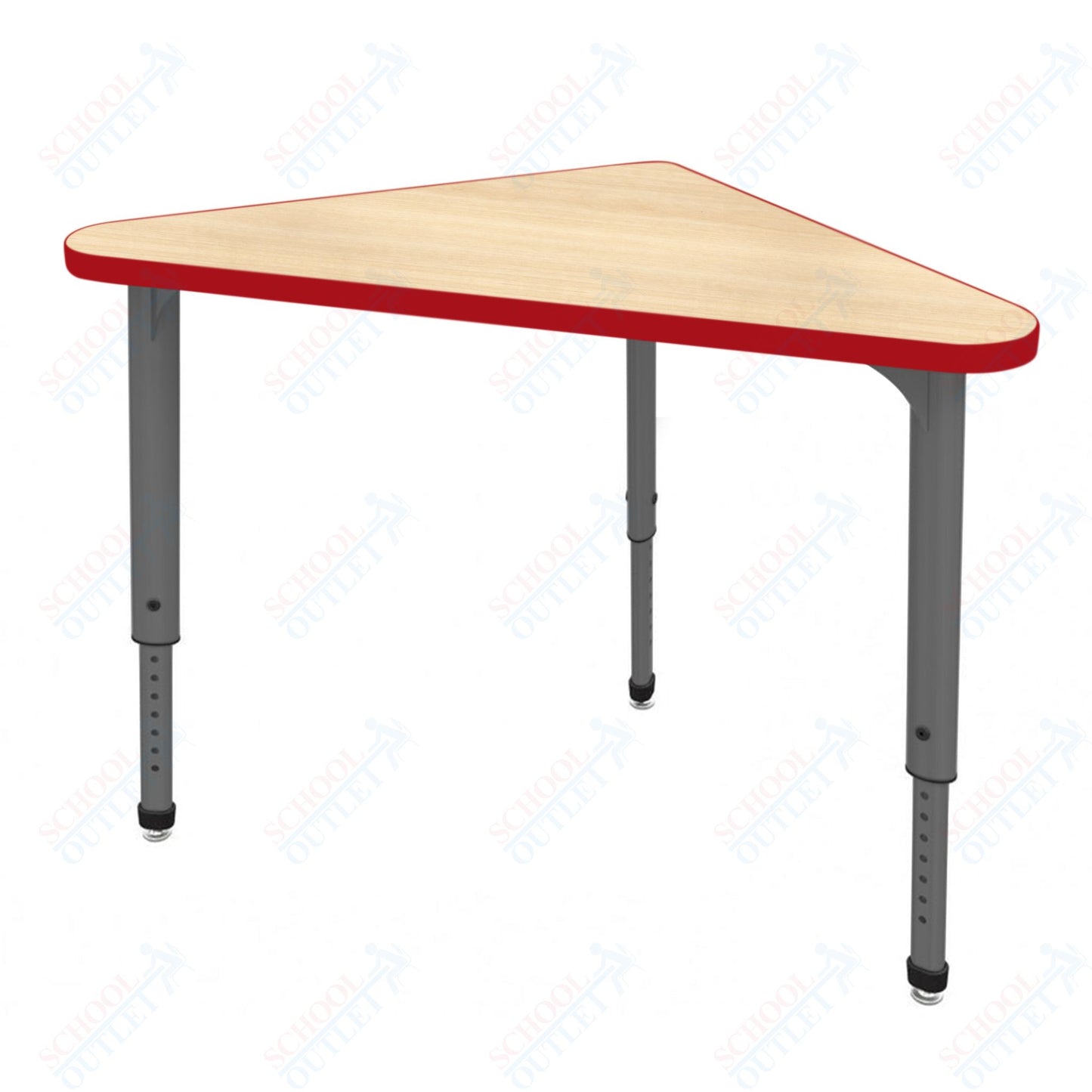 Marco Apex Series Triangle Preschool Collaborative Desk 23" x 40" Adjustable Height 17"-24" (38-2272-MB)