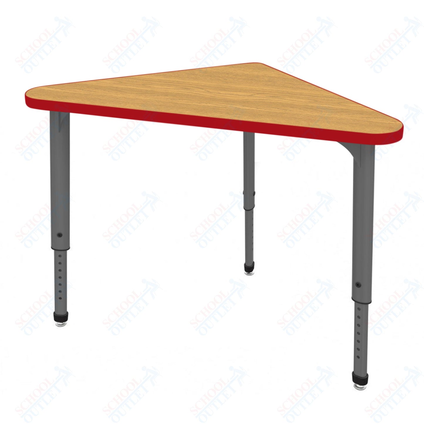 Marco Apex Series Triangle Preschool Collaborative Desk 23" x 40" Adjustable Height 17"-24" (38-2272-MB)