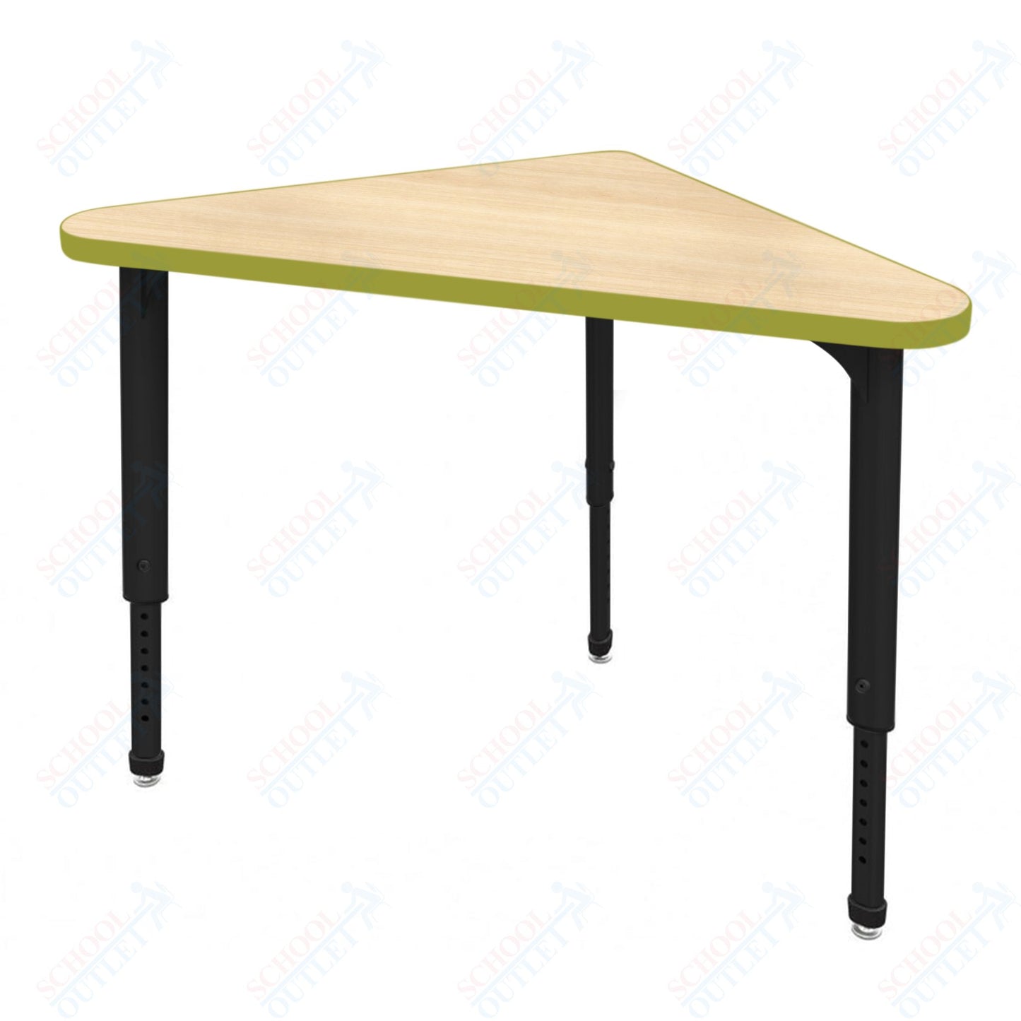 Marco Apex Series Triangle Preschool Collaborative Desk 23" x 40" Adjustable Height 17"-24" (38-2272-MB)