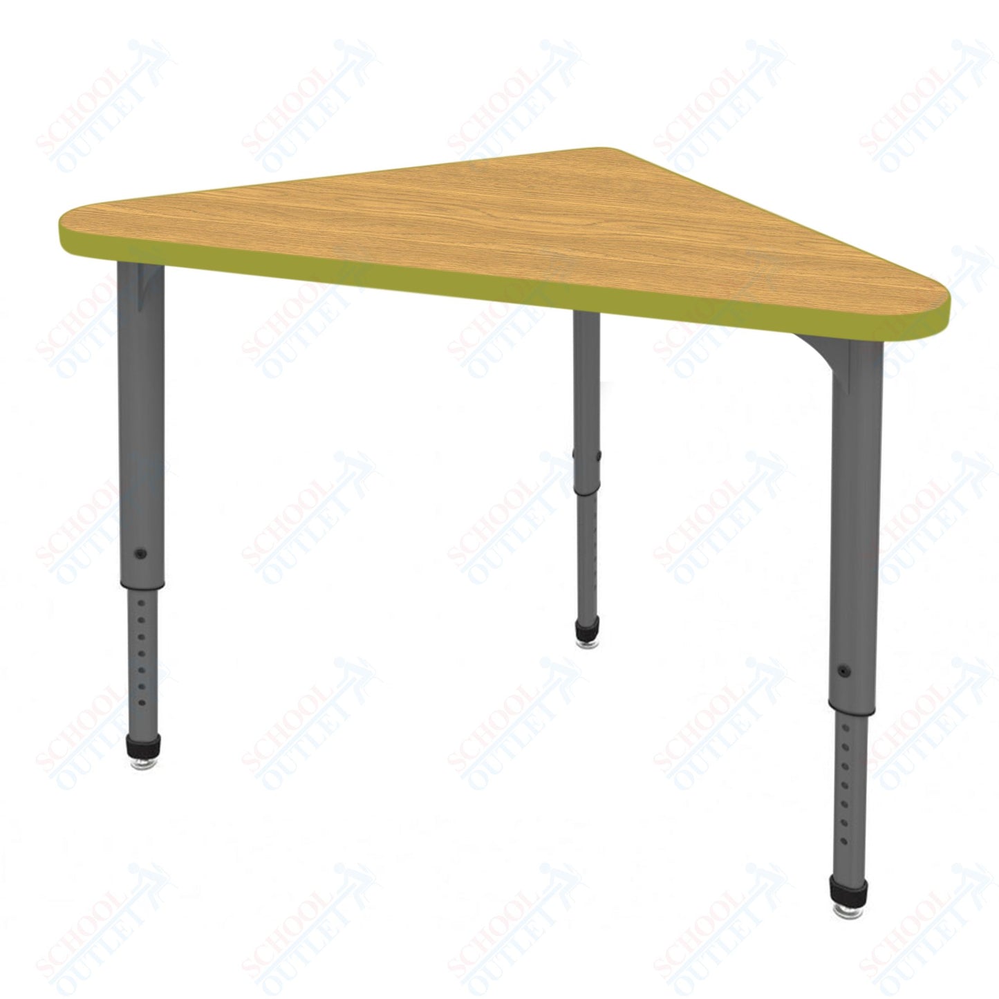 Marco Apex Series Triangle Preschool Collaborative Desk 23" x 40" Adjustable Height 17"-24" (38-2272-MB)