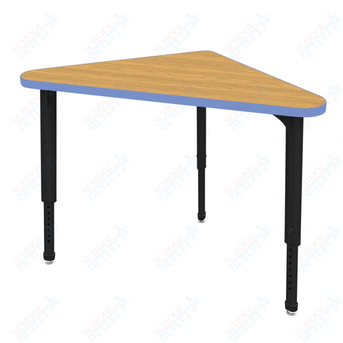 Marco Apex Series Triangle Preschool Collaborative Desk 23" x 40" Adjustable Height 17"-24" (38-2272-MB)