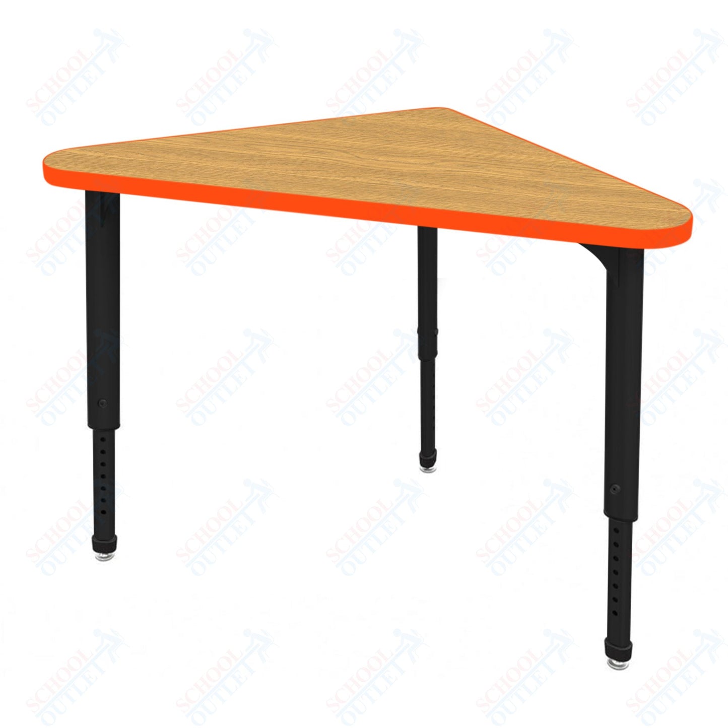 Marco Apex Series Triangle Preschool Collaborative Desk 23" x 40" Adjustable Height 17"-24" (38-2272-MB)