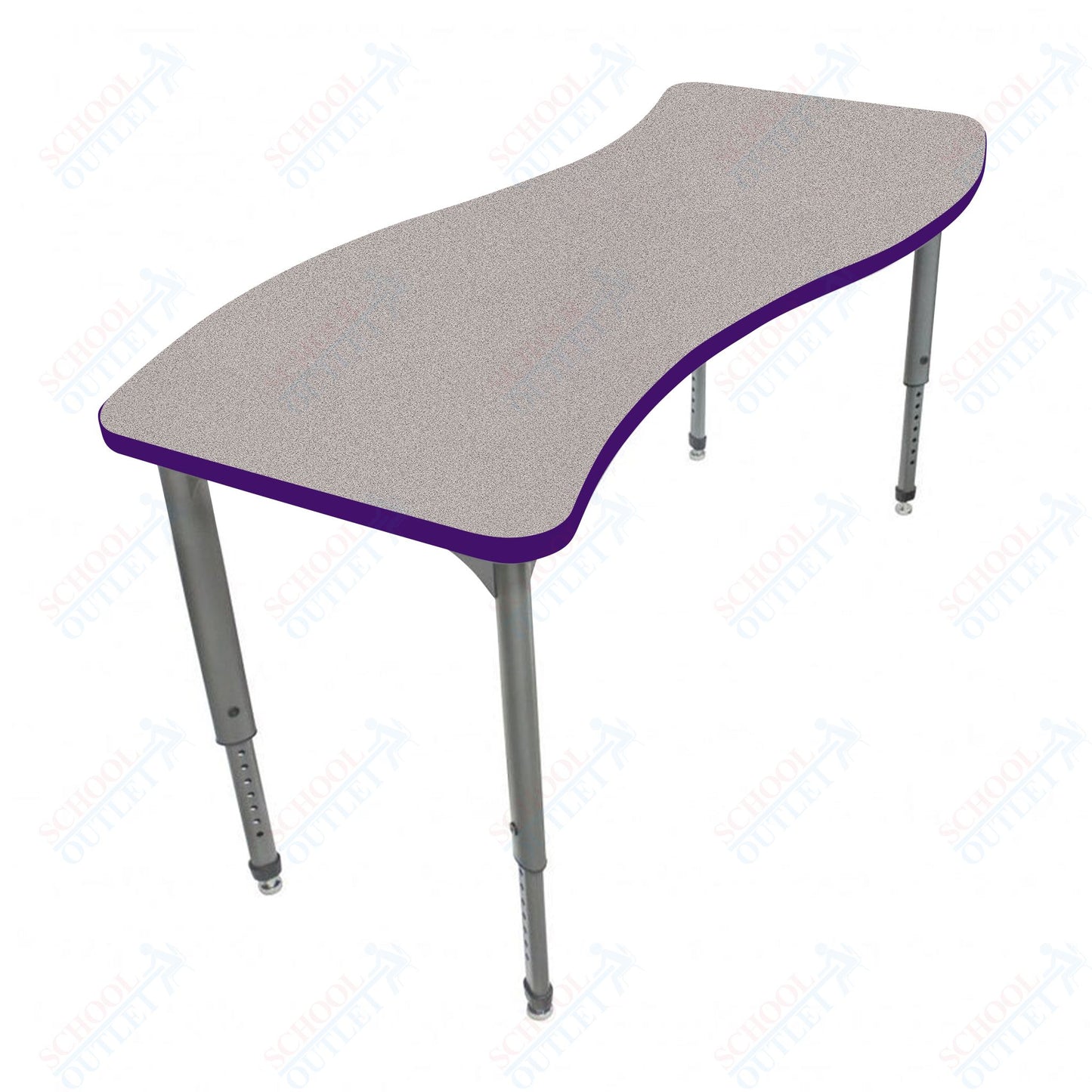 Marco Apex Series Trapezoid School Activity Table 24" x 48" Adjustable Height 21"-30" (38-2276-MA)