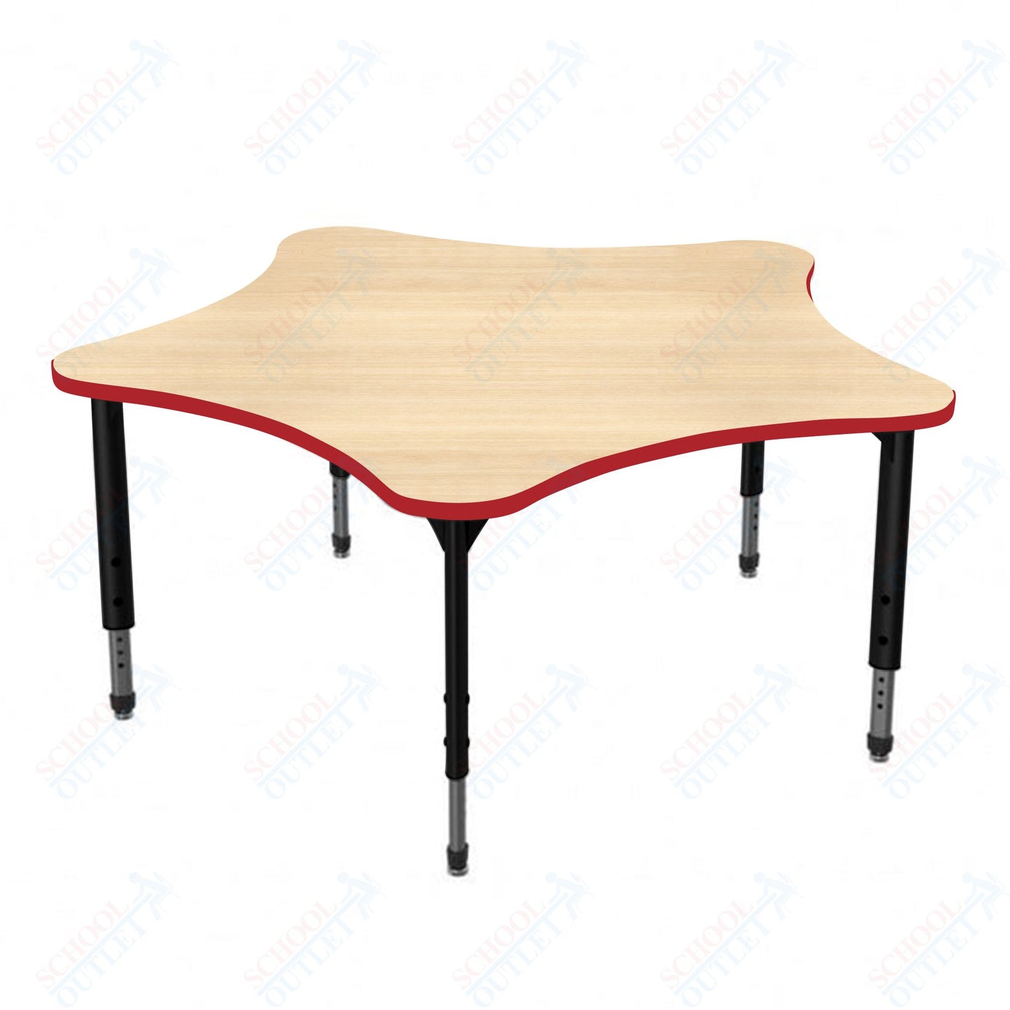 Marco Apex Series 60" 5-Star School Activity Table Adjustable Height 21"-30" (38-2281-MA)