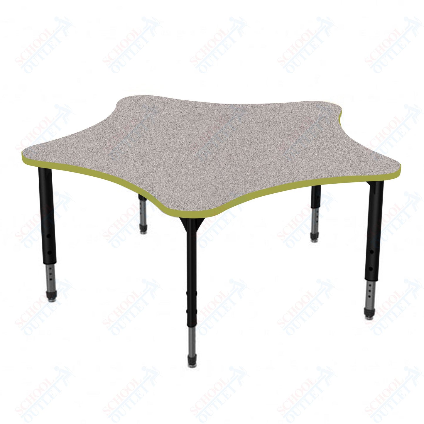 Marco Apex Series 60" 5-Star School Activity Table Adjustable Height 21"-30" (38-2281-MA)