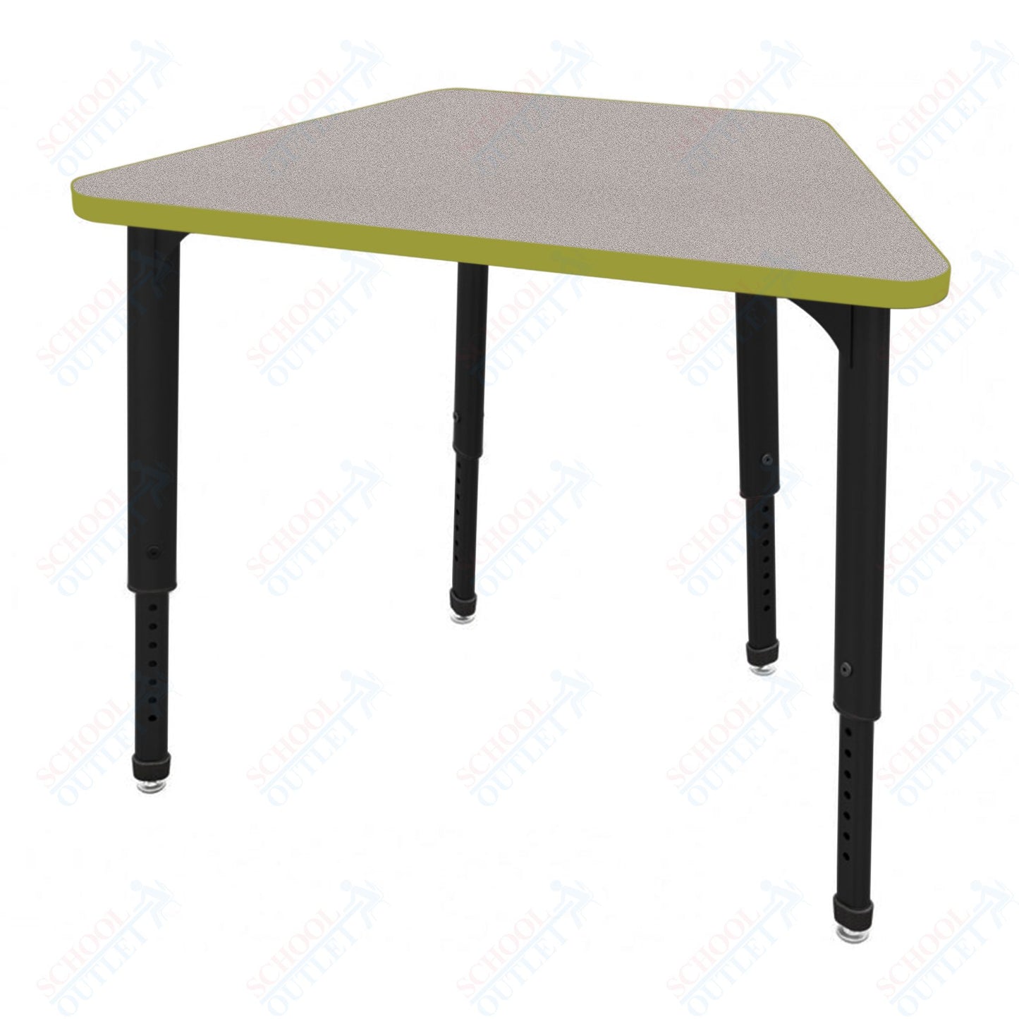 Marco Apex Series Trapezoid Collaborative Student Desk 31" x 20" Adjustable Height 21"-30" (38-2283-MA)