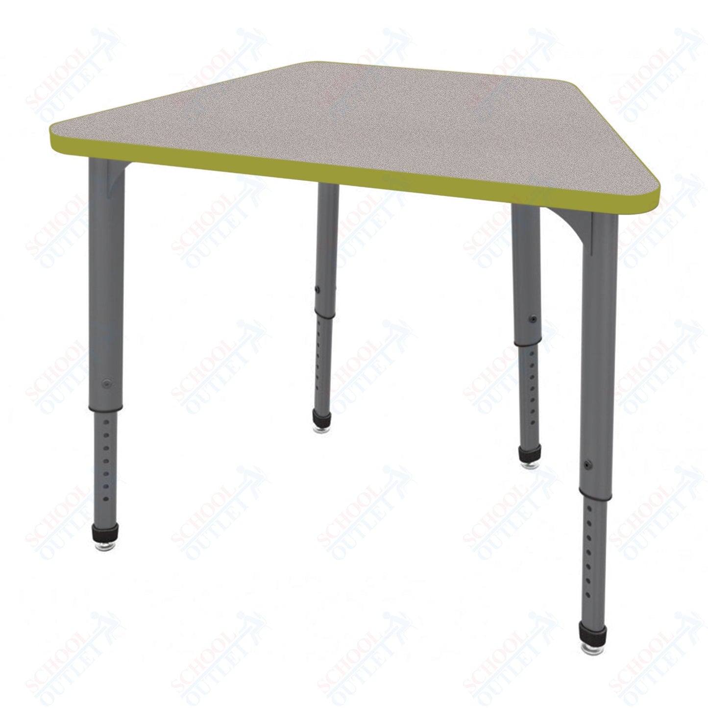 Marco Apex Series Trapezoid Collaborative Student Desk 31" x 20" Adjustable Height 21"-30" (38-2283-MA)