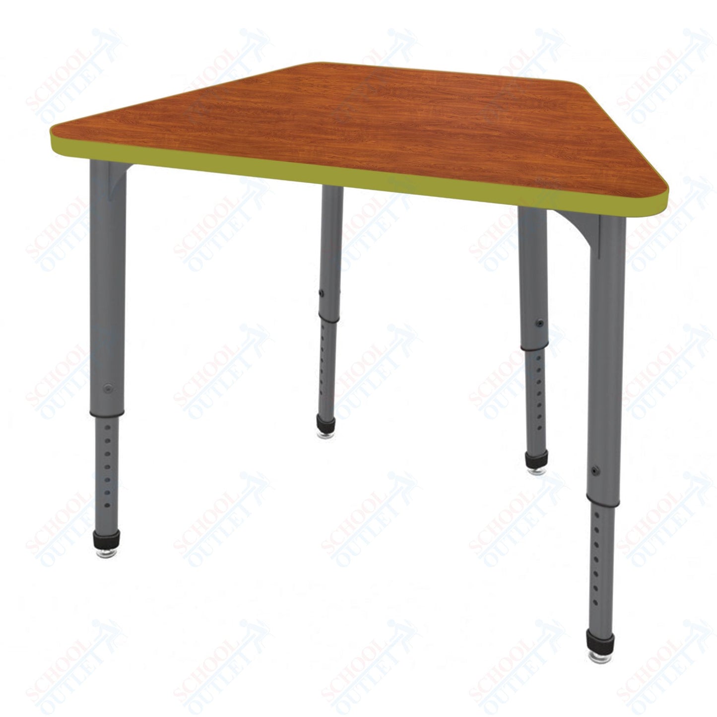 Marco Apex Series Trapezoid Collaborative Student Desk 31" x 20" Adjustable Height 21"-30" (38-2283-MA)