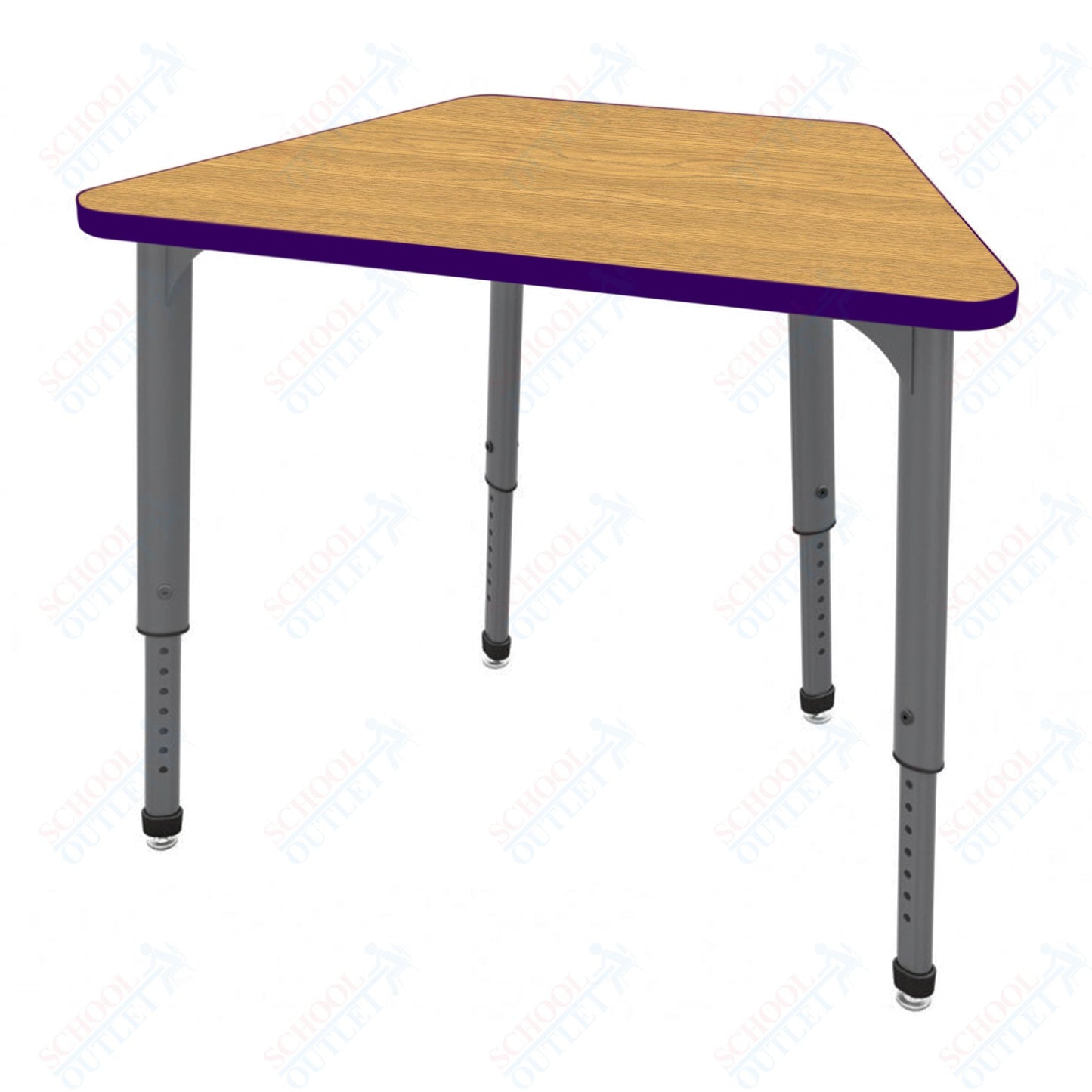 Marco Apex Series Trapezoid Collaborative Student Desk 31" x 20" Adjustable Height 21"-30" (38-2283-MA)