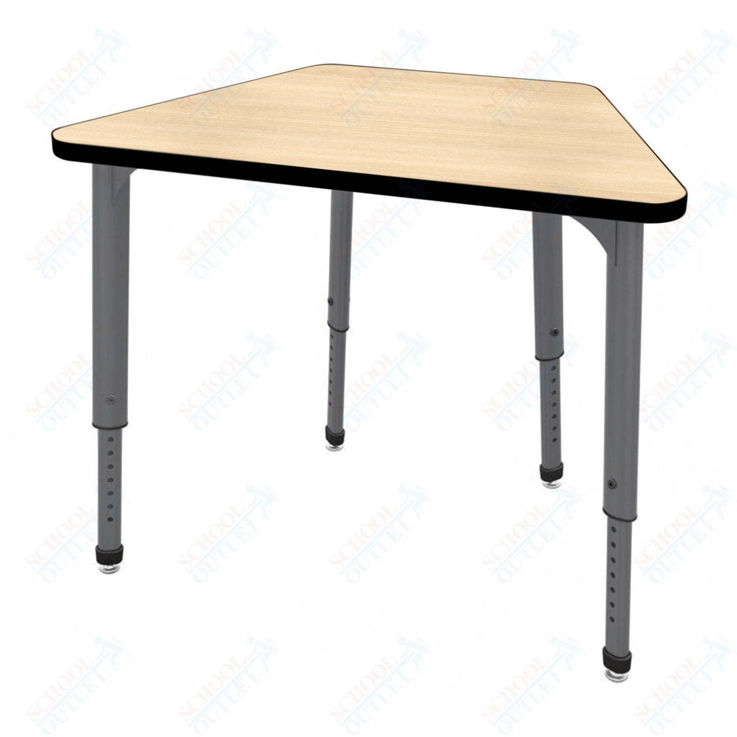 Marco Apex Series Trapezoid Collaborative Student Desk 36" x 23" Adjustable Height 21"-30" (38-2284-MA)