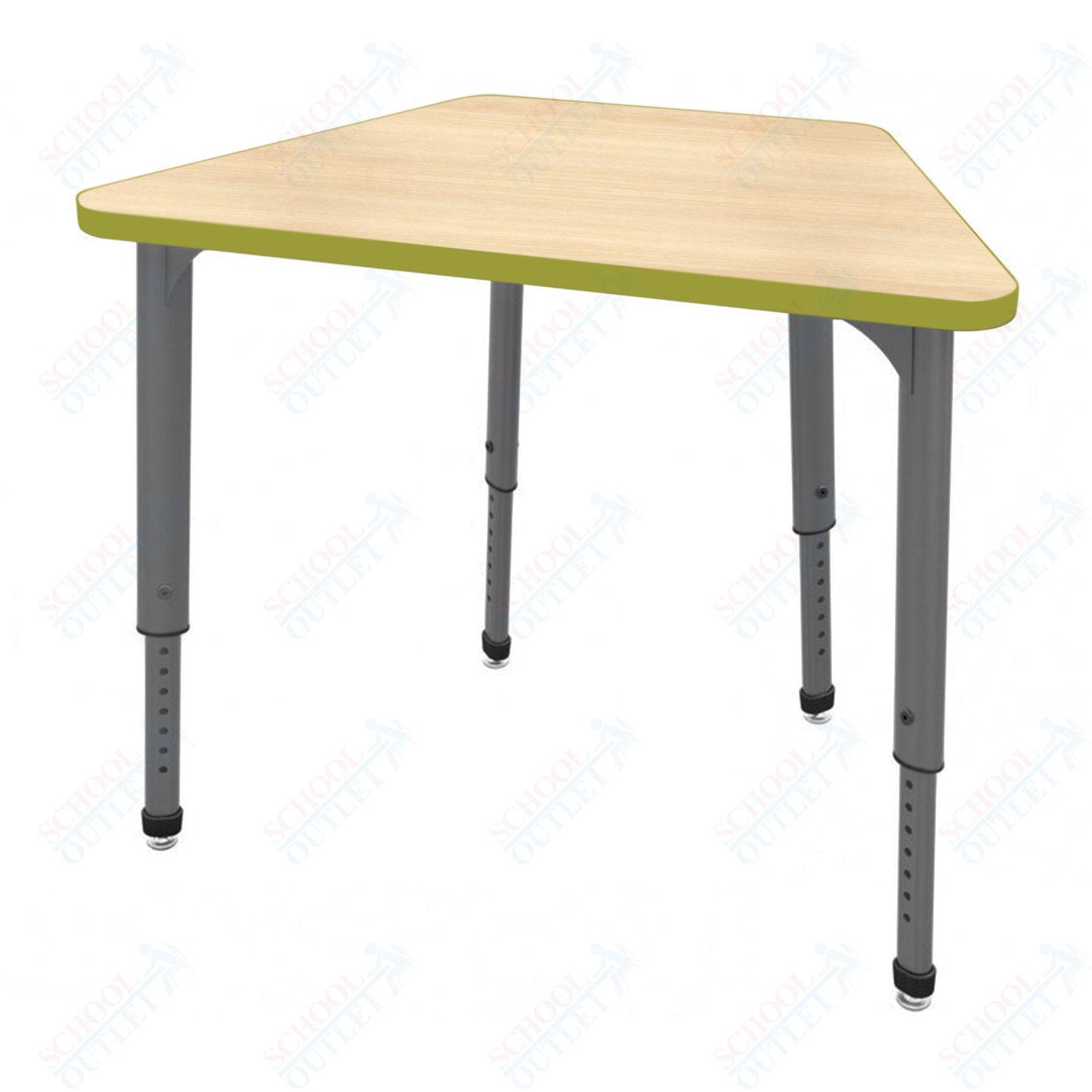 Marco Apex Series Trapezoid Preschool Collaborative Desk 36" x 23" Adjustable Height 17"-24" (38-2284-MB)