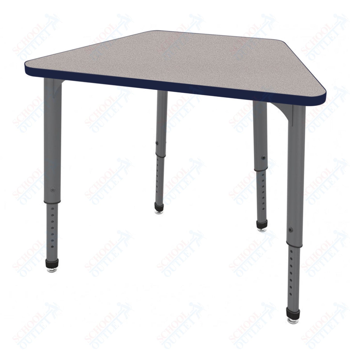 Marco Apex Series Trapezoid Collaborative Student Desk 32" x 22" Adjustable Height 21"-30" (38-2285-MA)