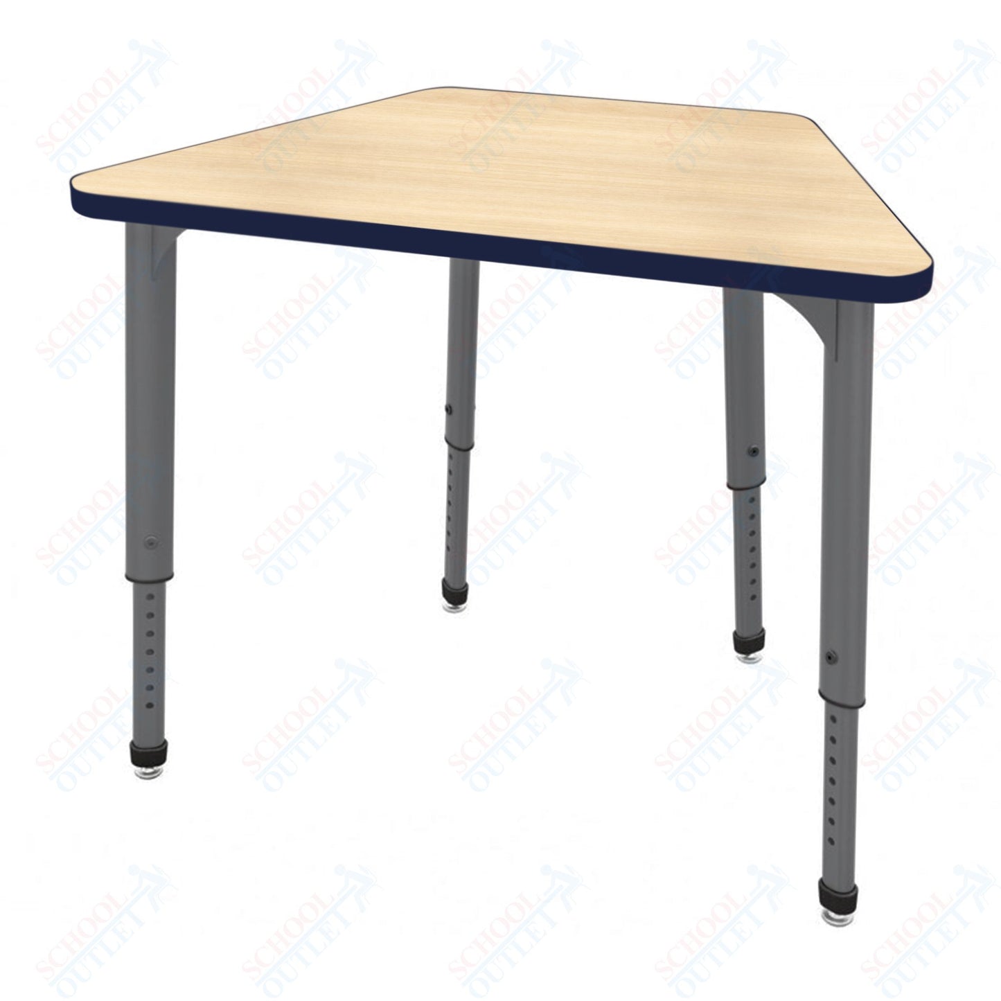 Marco Apex Series Trapezoid Collaborative Student Desk 32" x 22" Adjustable Height 21"-30" (38-2285-MA)