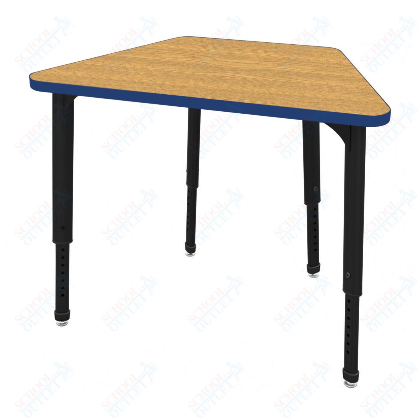 Marco Apex Series Trapezoid Preschool Collaborative Desk 32" x 22" Adjustable Height 17"-24" (38-2285-MB)