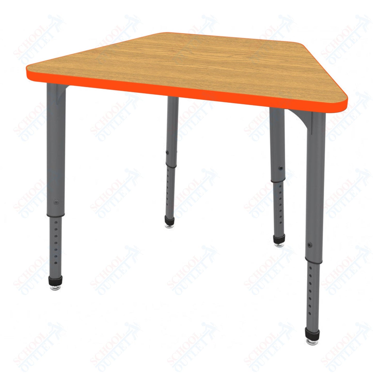 Marco Apex Series Trapezoid Preschool Collaborative Desk 32" x 22" Adjustable Height 17"-24" (38-2285-MB)