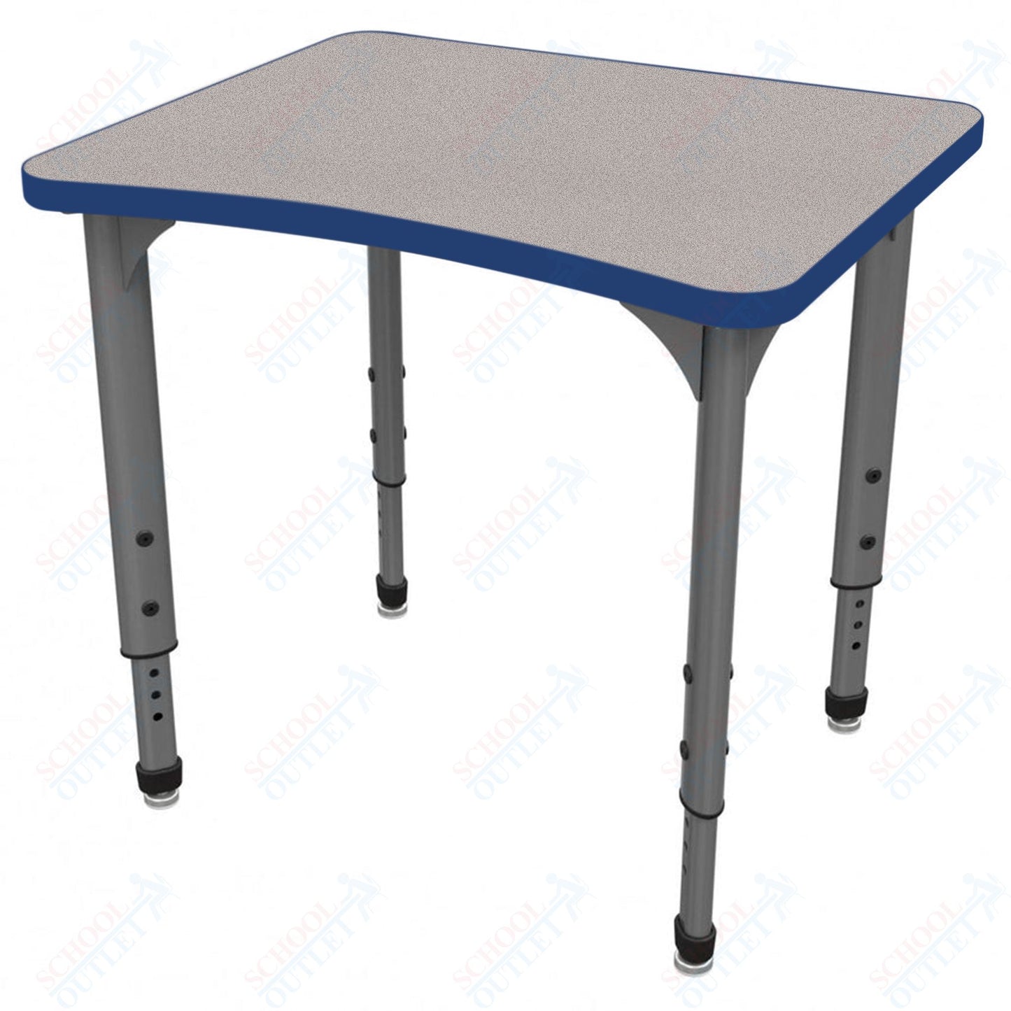 Marco Apex Series Curve Collaborative Student Desk 24" x 28" Adjustable Height 21"-30" (38-2291-MA)