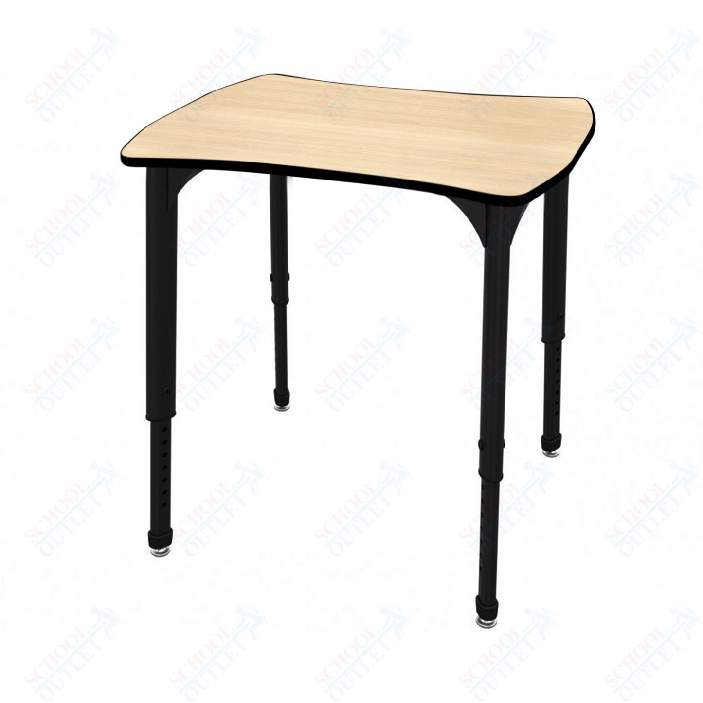 Marco Apex Series Contour Collaborative Student Desk 24" x 28" Adjustable Height 21"-30" (38-2310-MA)