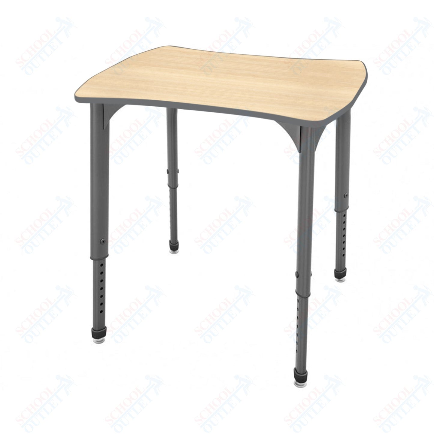 Marco Apex Series Contour Collaborative Student Desk 24" x 28" Adjustable Height 21"-30" (38-2310-MA)