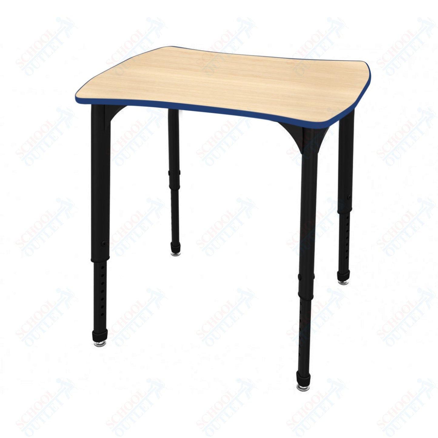 Marco Apex Series Contour Collaborative Student Desk 24" x 28" Adjustable Height 21"-30" (38-2310-MA)