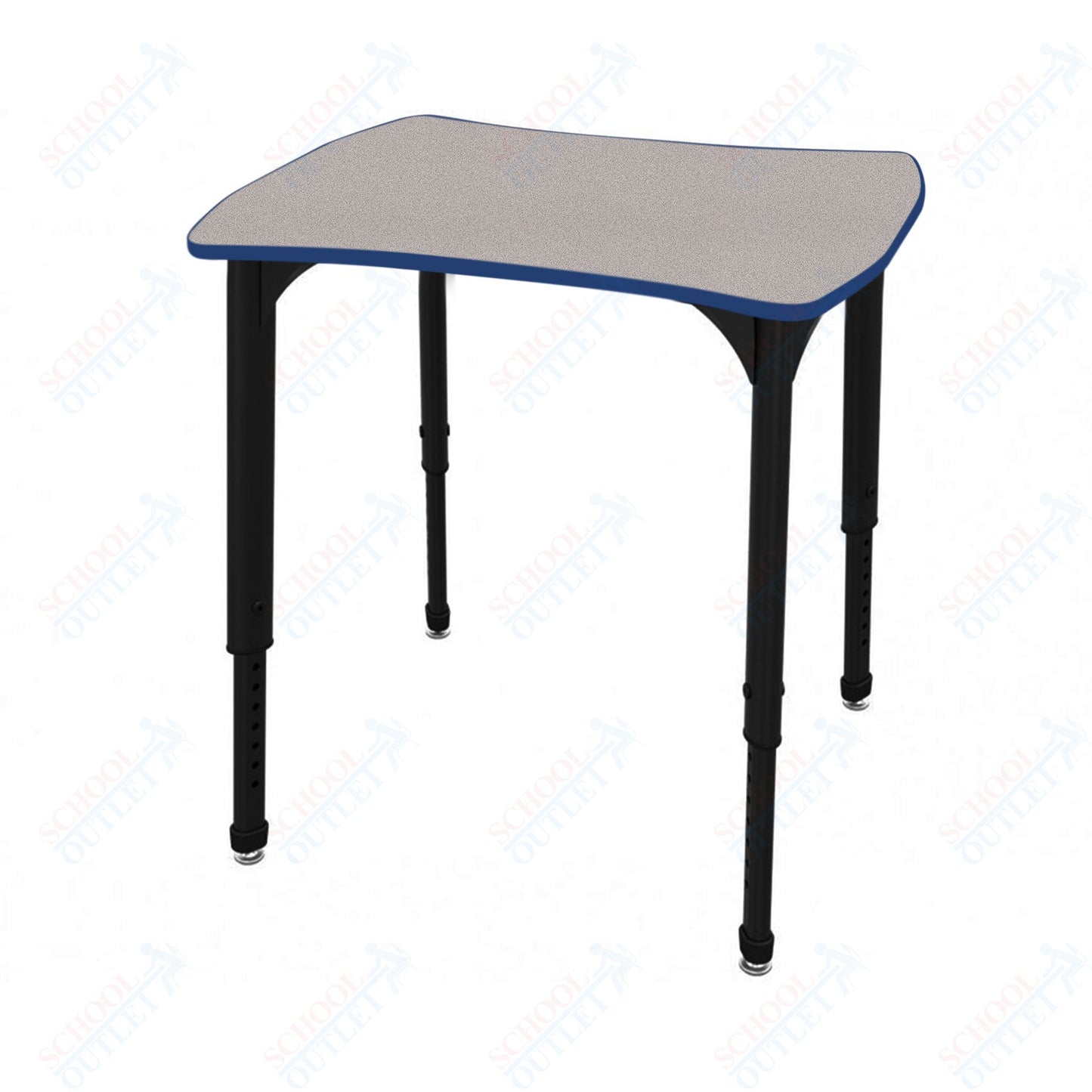 Marco Apex Series Contour Collaborative Student Desk 24" x 28" Adjustable Height 21"-30" (38-2310-MA)