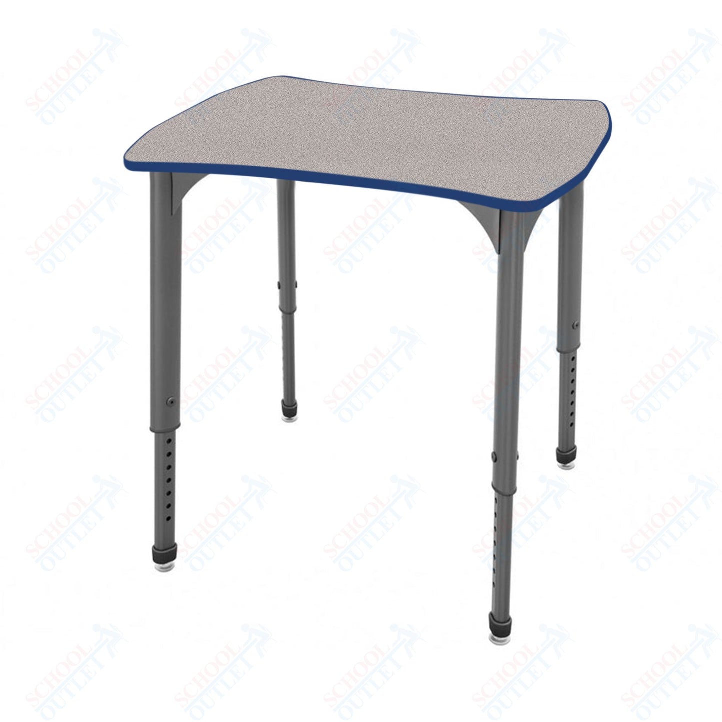 Marco Apex Series Contour Collaborative Student Desk 24" x 28" Adjustable Height 21"-30" (38-2310-MA)