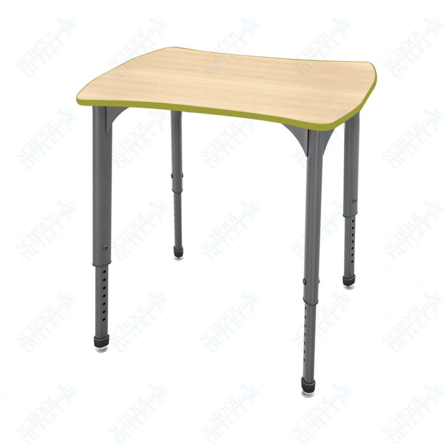 Marco Apex Series Contour Collaborative Student Desk 24" x 28" Adjustable Height 21"-30" (38-2310-MA)