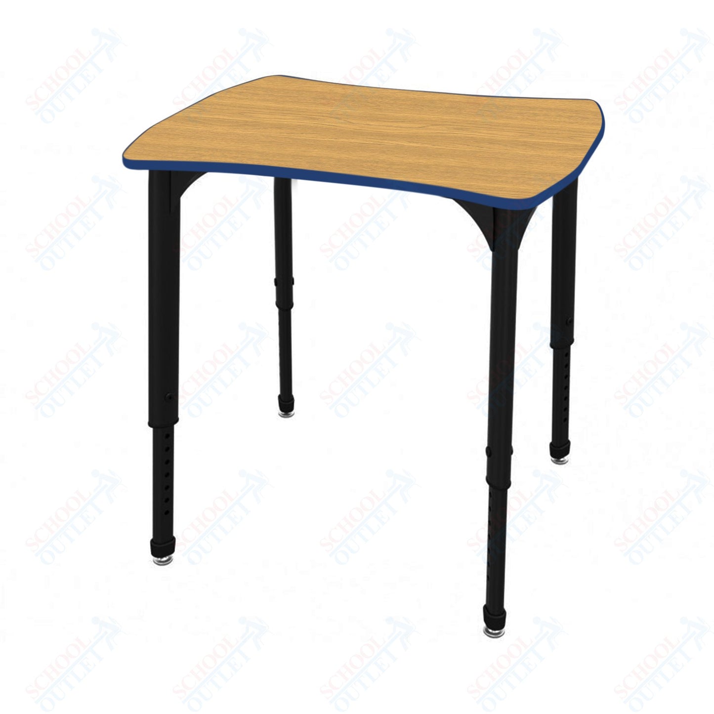 Marco Apex Series Contour Collaborative Student Desk 24" x 28" Adjustable Height 21"-30" (38-2310-MA)