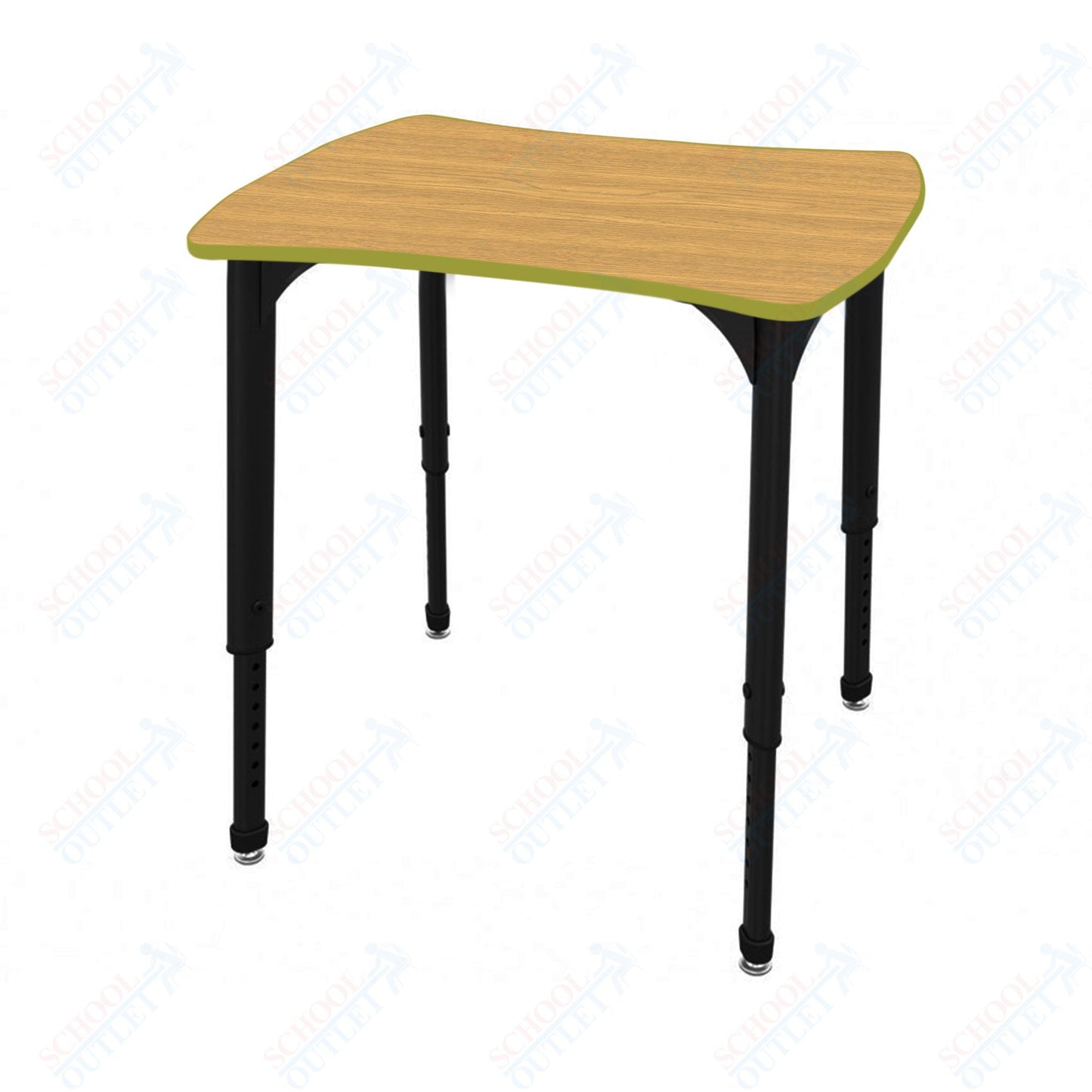 Marco Apex Series Contour Collaborative Student Desk 24" x 28" Adjustable Height 21"-30" (38-2310-MA)