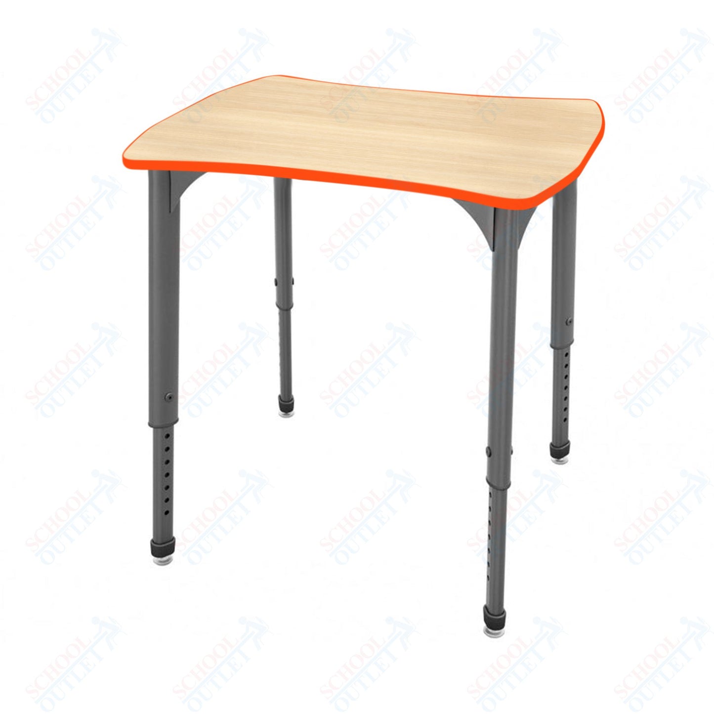 Marco Apex Series Contour Collaborative Student Desk 24" x 28" Adjustable Height 21"-30" (38-2310-MA)