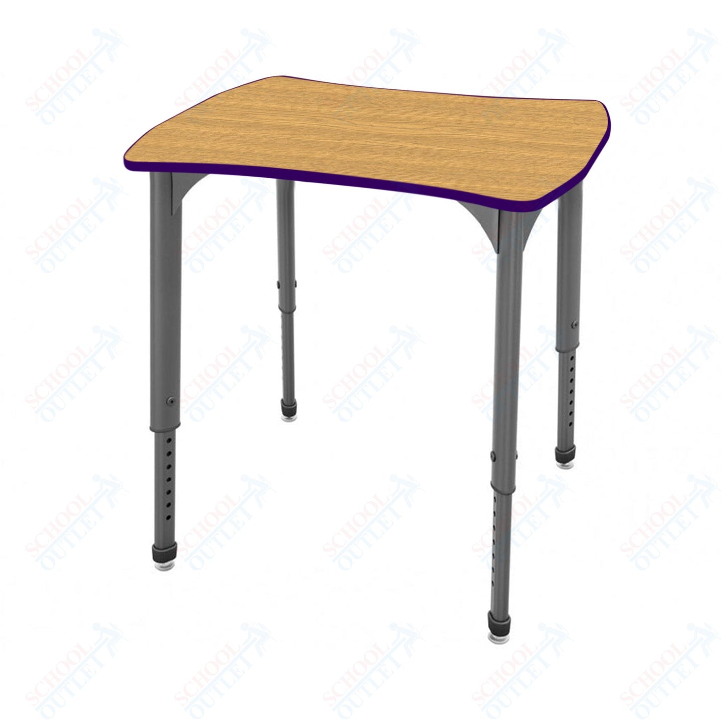 Marco Apex Series Contour Collaborative Student Desk 24" x 28" Adjustable Height 21"-30" (38-2310-MA)