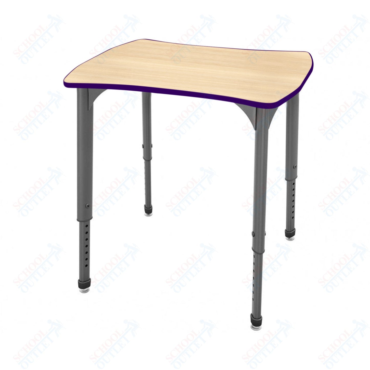 Marco Apex Series Contour Collaborative Student Desk 24" x 28" Adjustable Height 21"-30" (38-2310-MA)