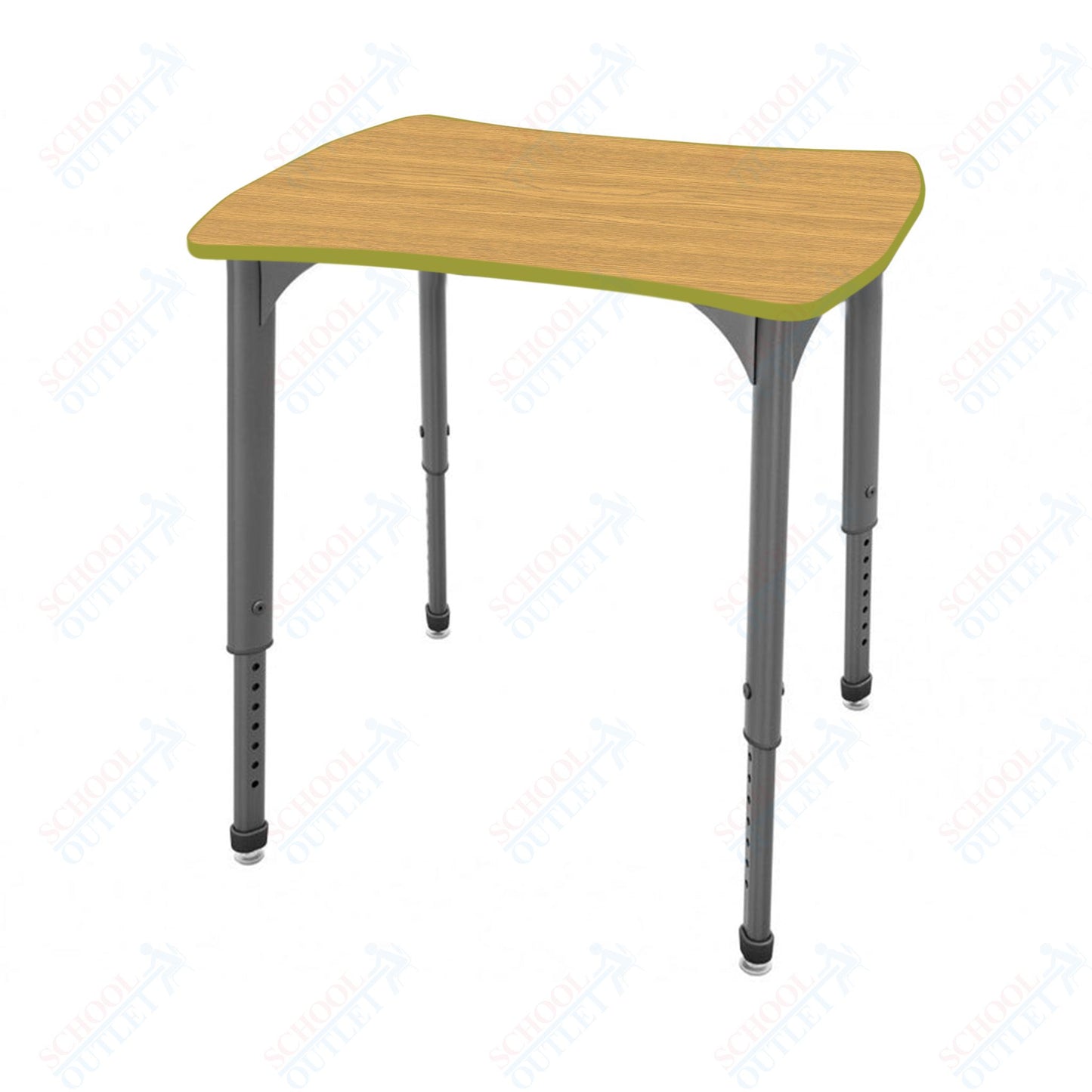 Marco Apex Series Contour Preschool Collaborative Desk 24" x 28" Adjustable Height 17"-24" (38-2310-MB)